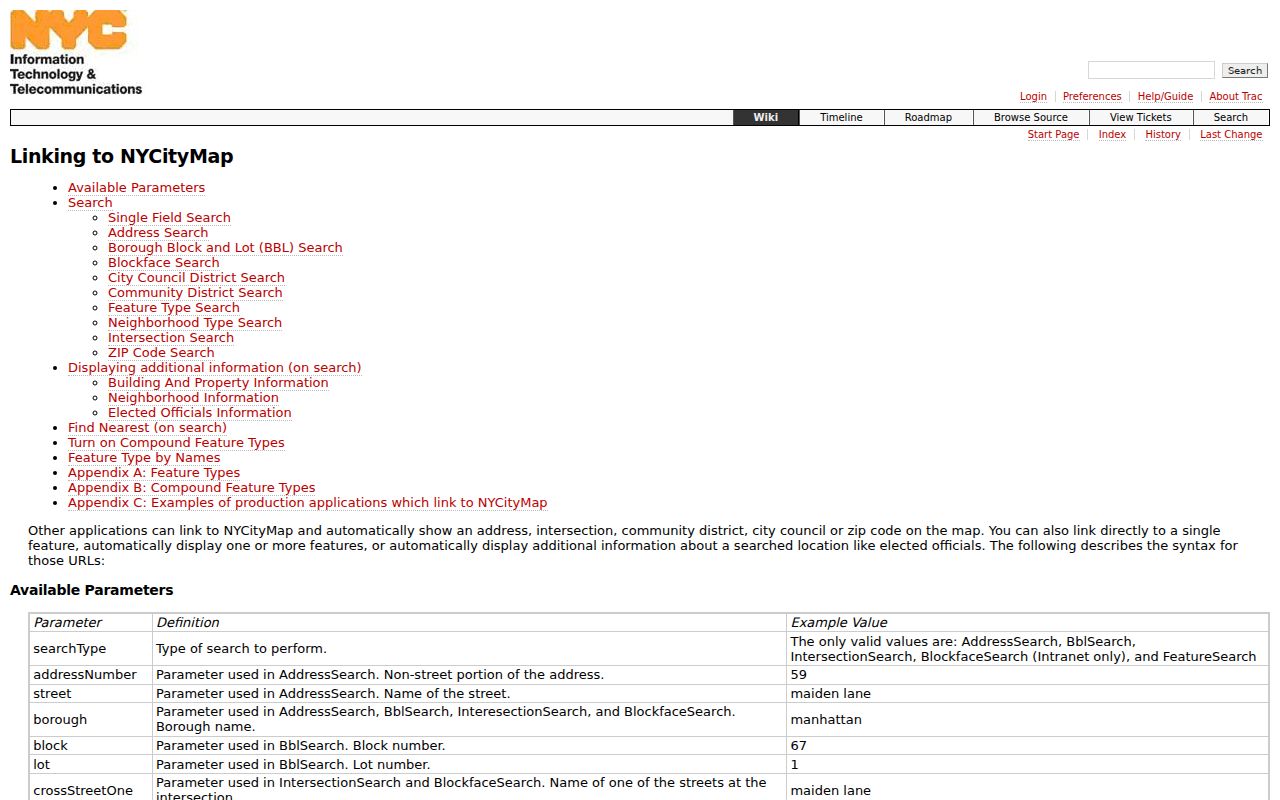 Manhattan neighbors NYC GIS address and BBL search documentation