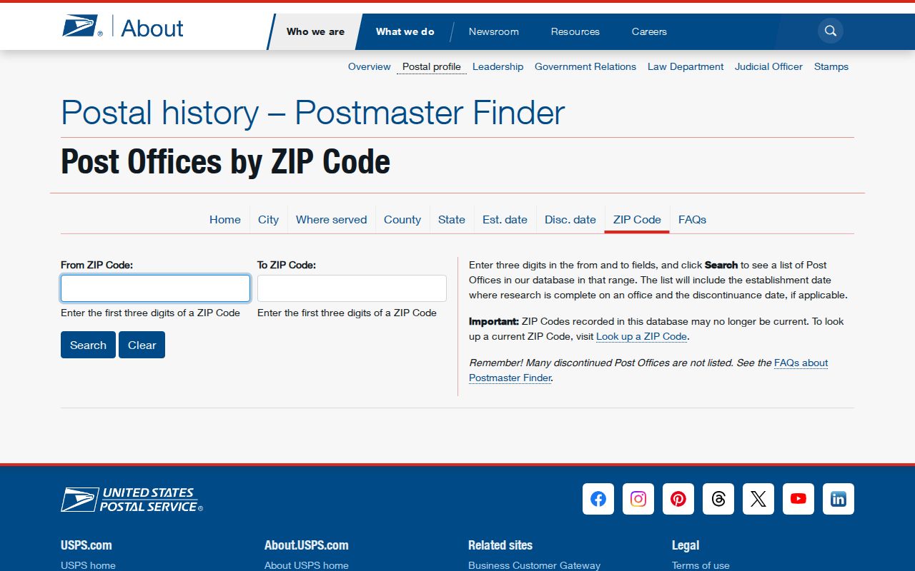 Manhattan ZIP code directory USPS Postmaster Finder source for ZIP and post office checks
